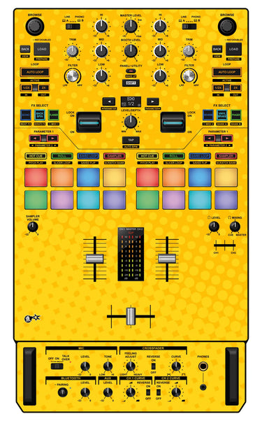 Pioneer DJ DJM S7 Skin Gradienter Yellow